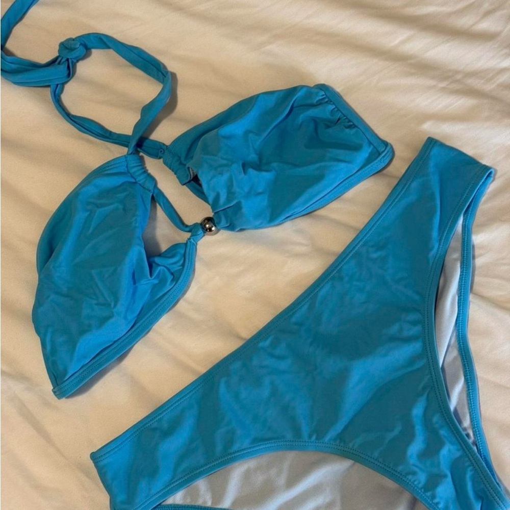 Cupshe Blue Bikini Set